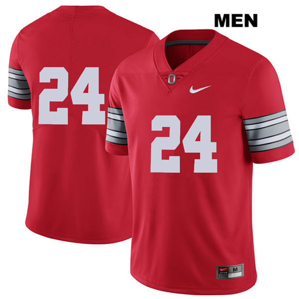 Ohio State Buckeyes Men's Shaun Wade #24 Red Authentic Nike 2018 Spring Game No Name College NCAA Stitched Football Jersey JG19C80ON